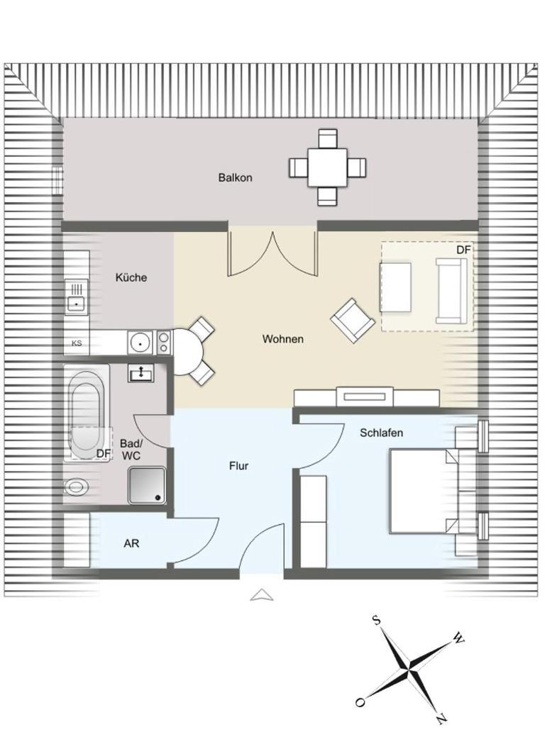 Schoene Fewo Mit Badewanne, Geschuetzter Dachterrasse Und Wlan Villa Heringsdorf  Kültér fotó